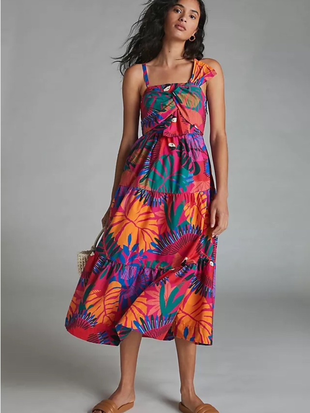 FARM Rio Macaw Midi Dress